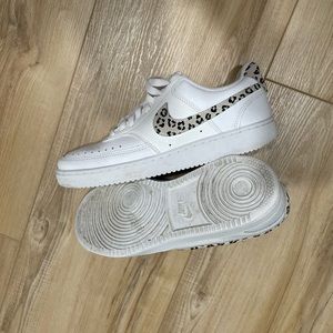 Nike court vision low with cheetah